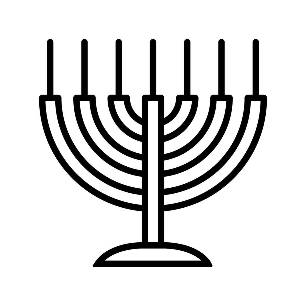 Candlestick icon vector. menorah illustration sign. candles symbol or logo. vector
