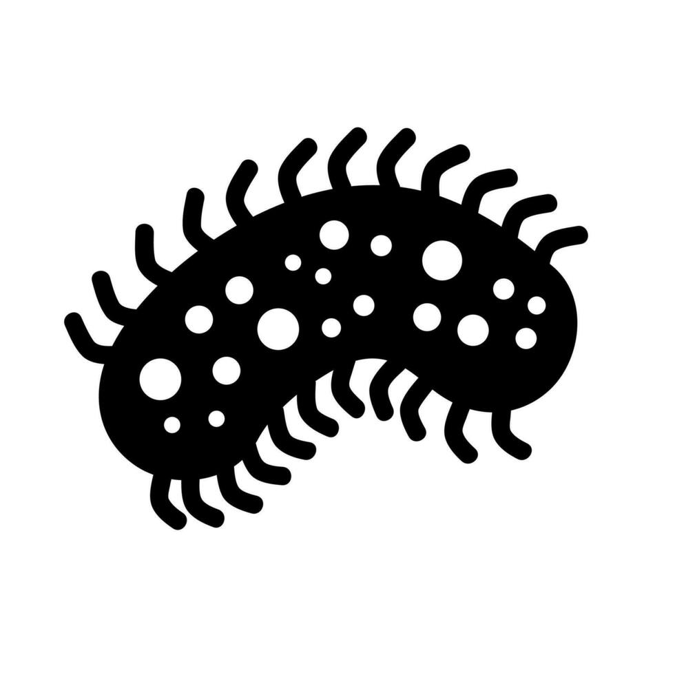 bacterias icono vector. bacterias ilustración signo. microbio símbolo. vector