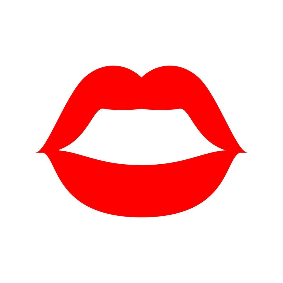 labios vector icono. Beso ilustración signo. mujer símbolo. amor logo.