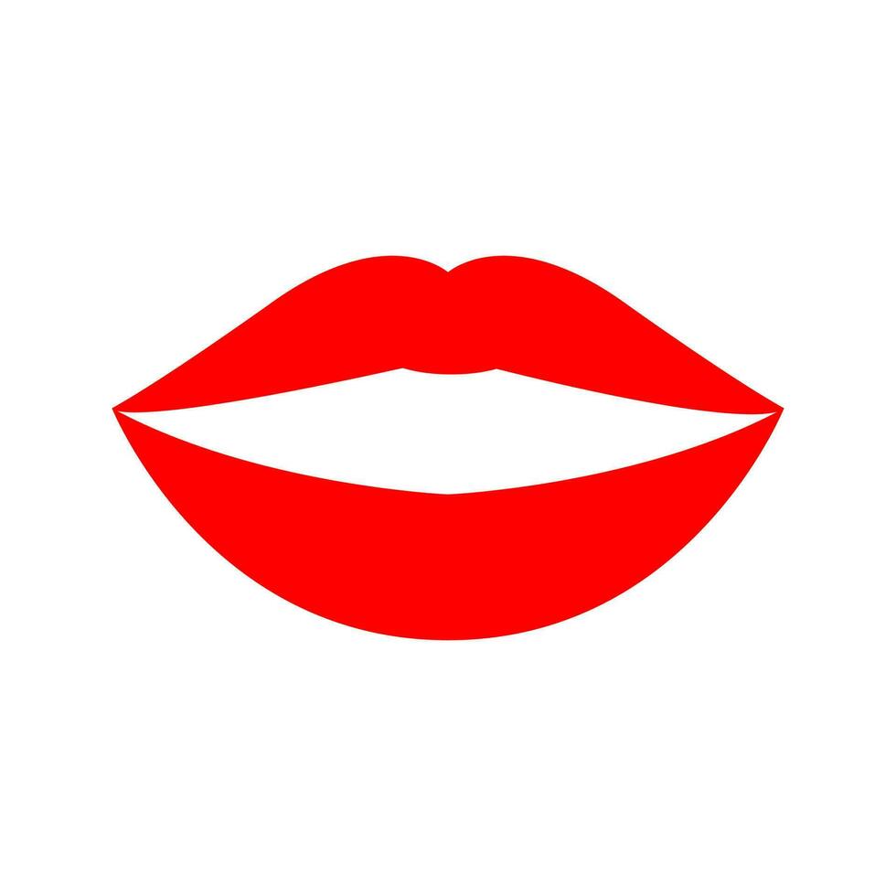 Lips vector icon. kiss illustration sign.  woman symbol. love logo.