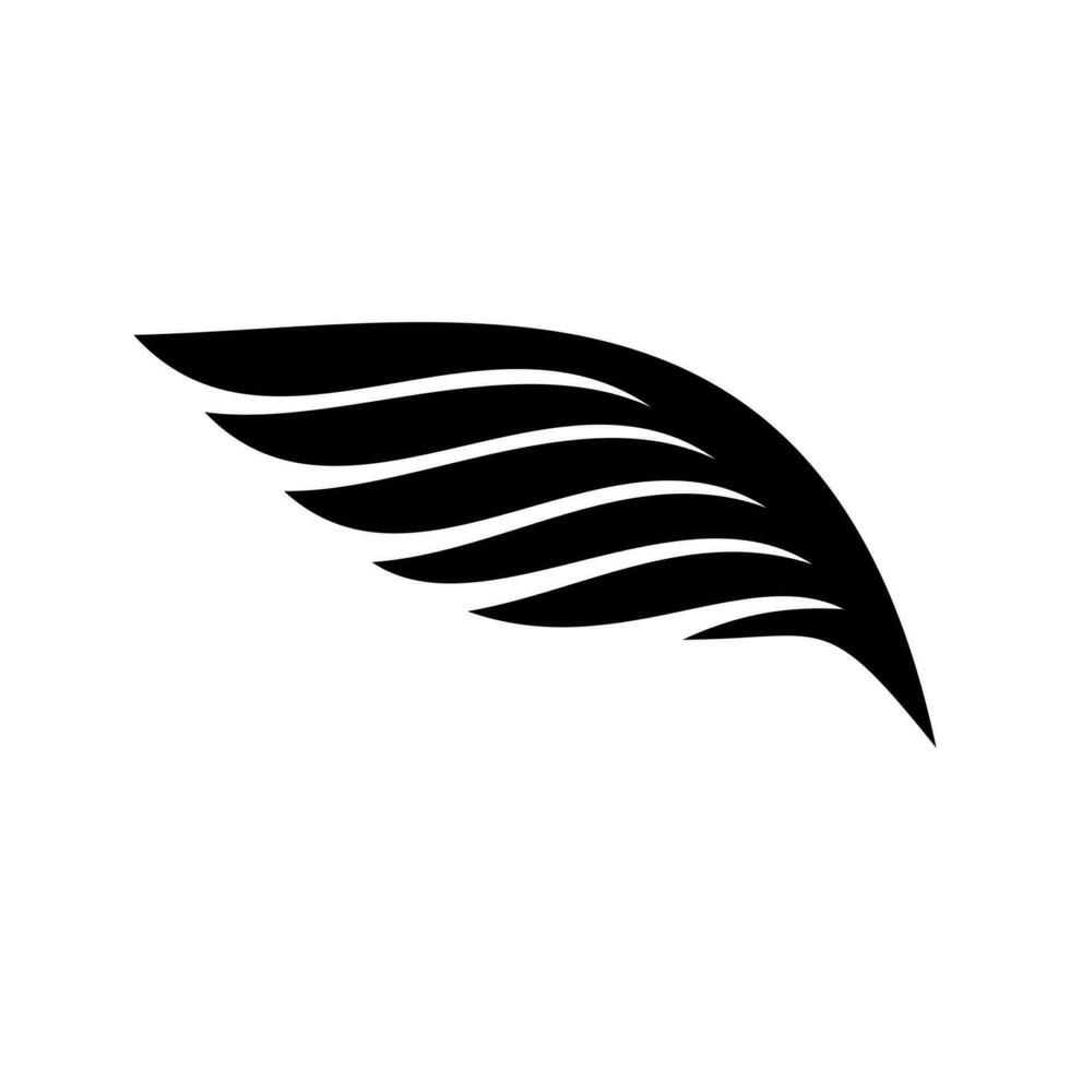 Wings icon vector. fly illustration sign. angel symbol or logo. vector
