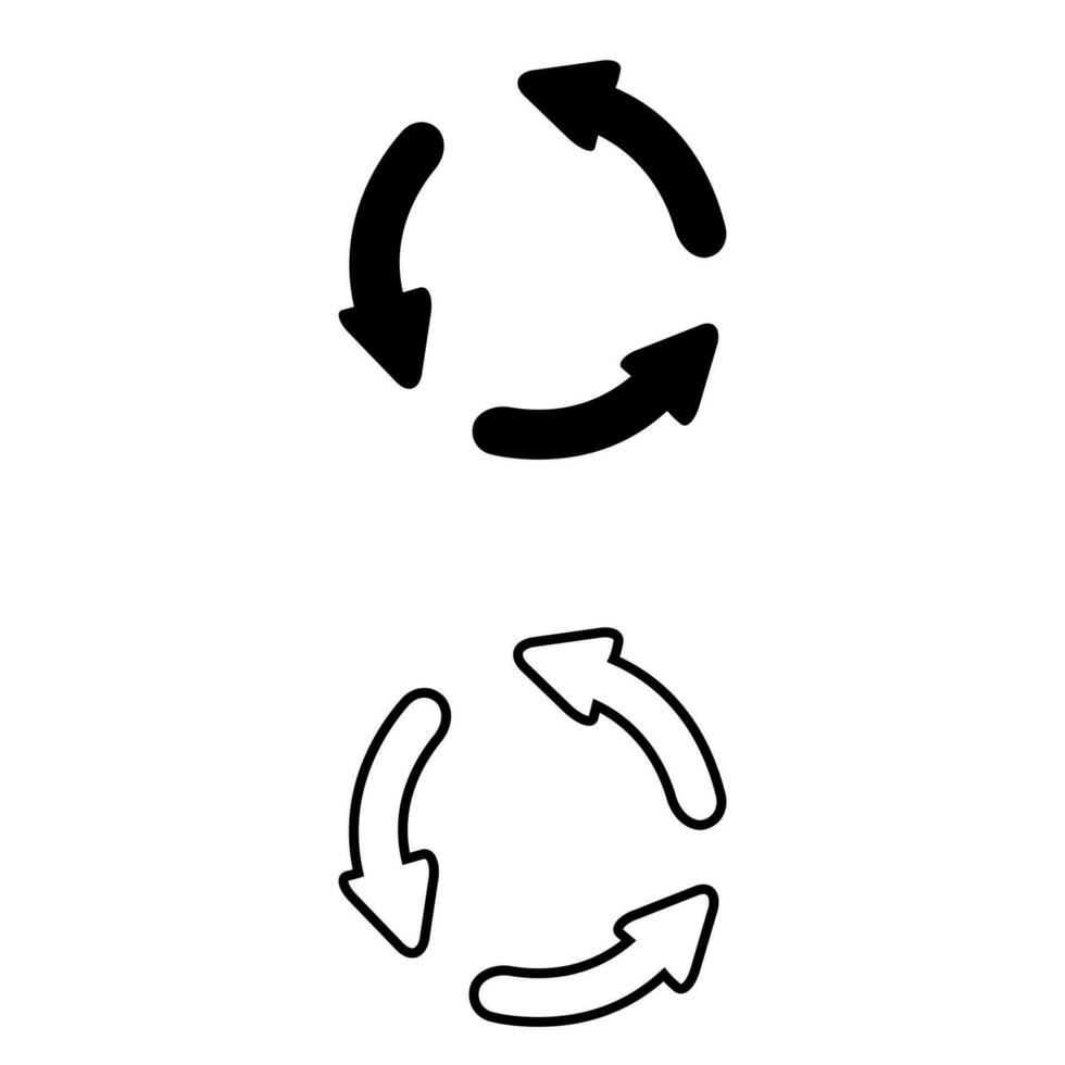 Reload icon vector set. Reset illustration sign collection. update symbol or logo.
