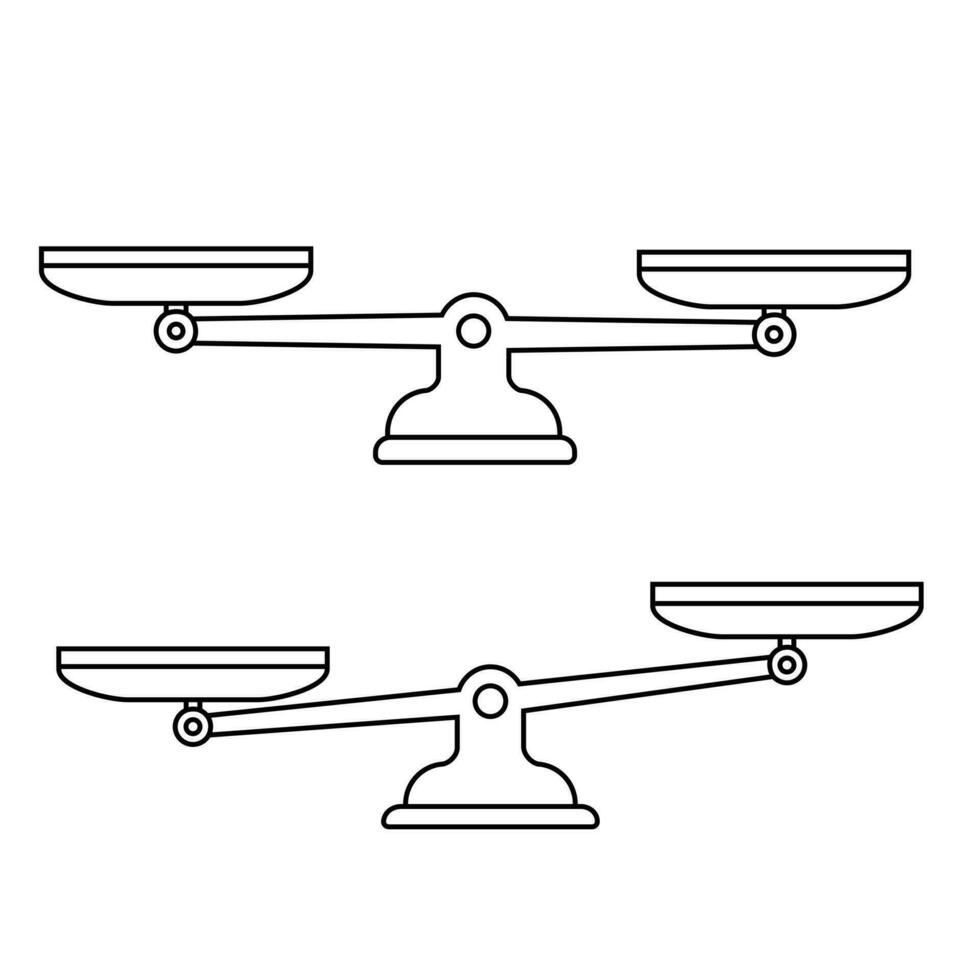 Scales icon vector. Libra illustration sign. Law symbol. weight logo. vector