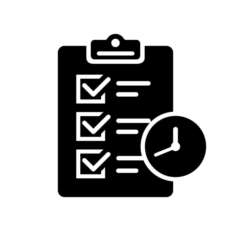 Project deadline vector icon. Business Growth illustration sign. analysis symbol. Check list logo.