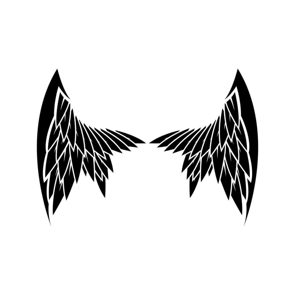 Angel wings icon vector. fly illustration sign collection. pilot symbol. wings logo. vector