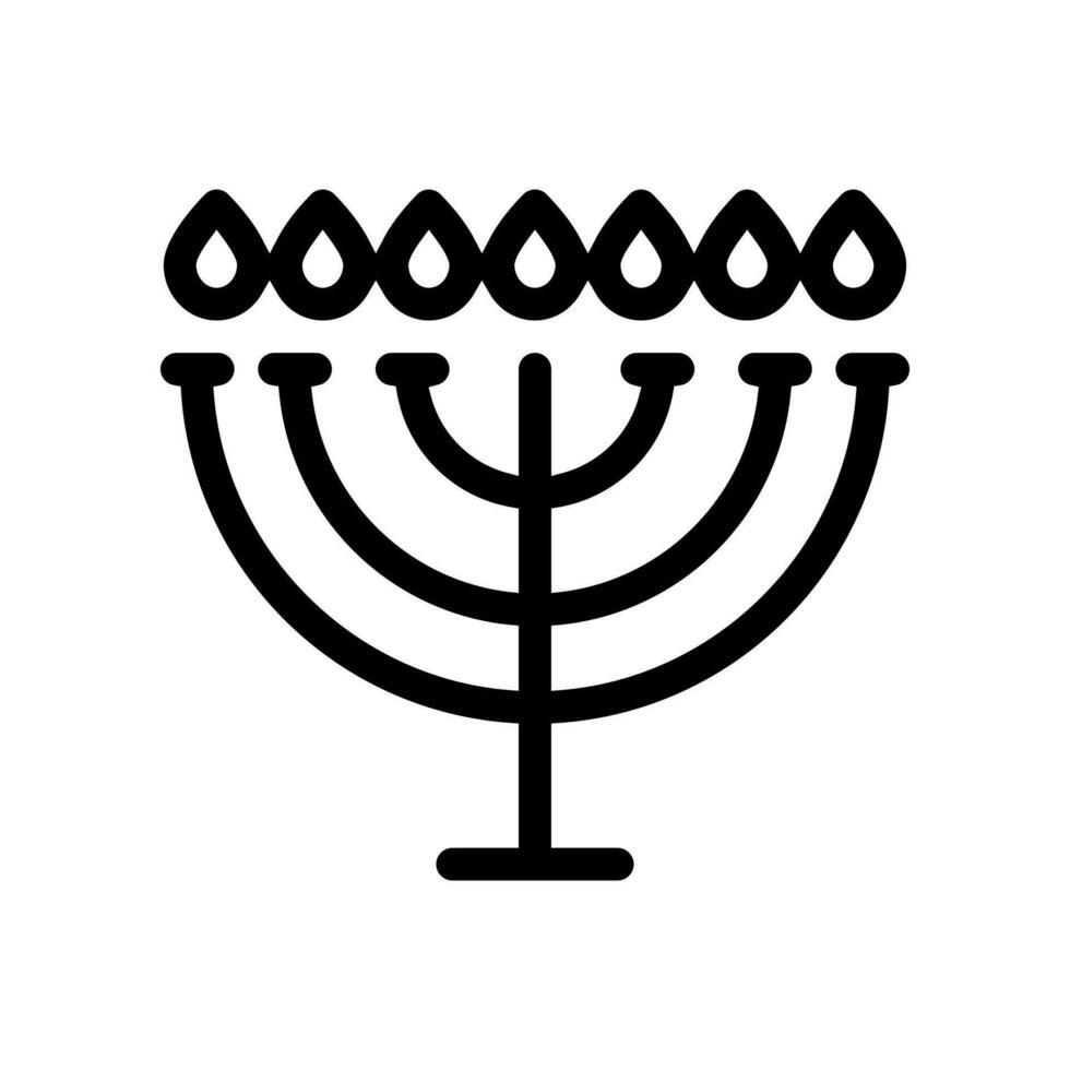 Candlestick icon vector. menorah illustration sign. candles symbol or logo. vector
