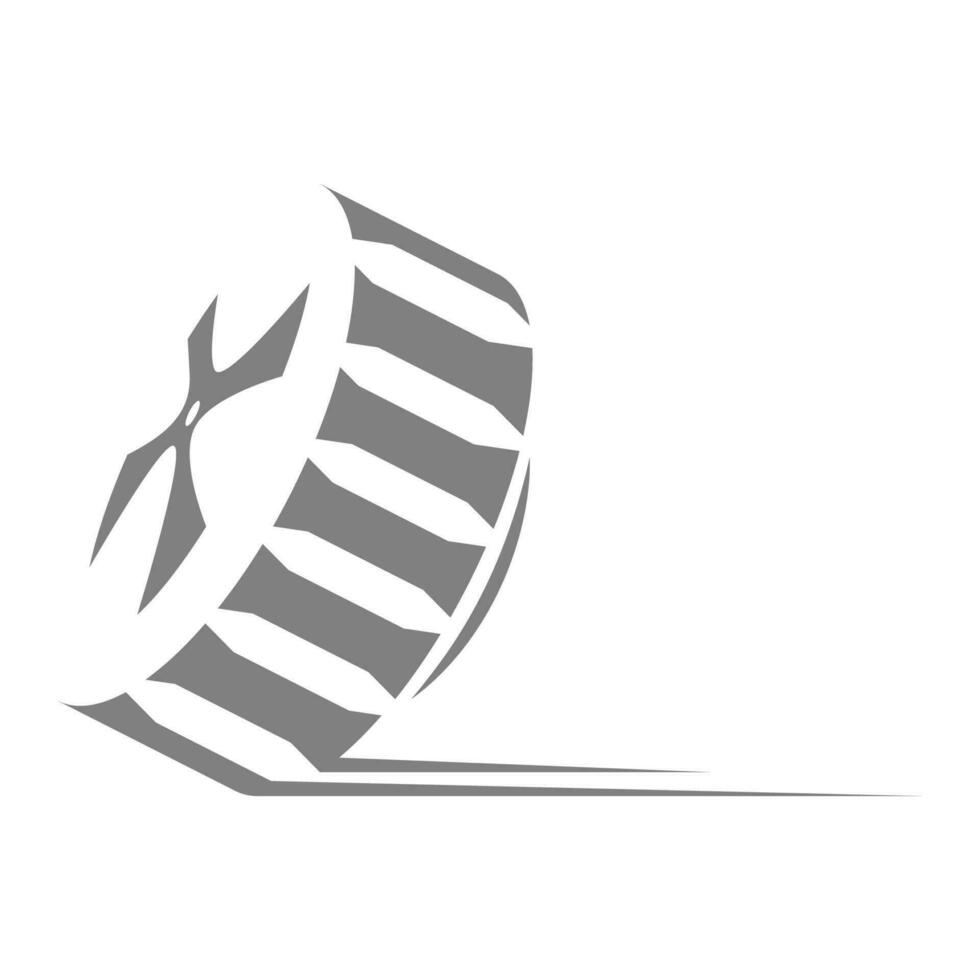 rueda logo vector ilustración