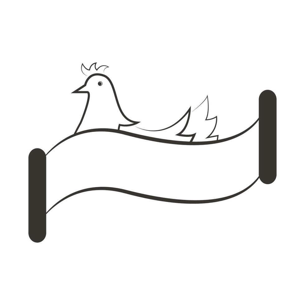 chicken logo vector design