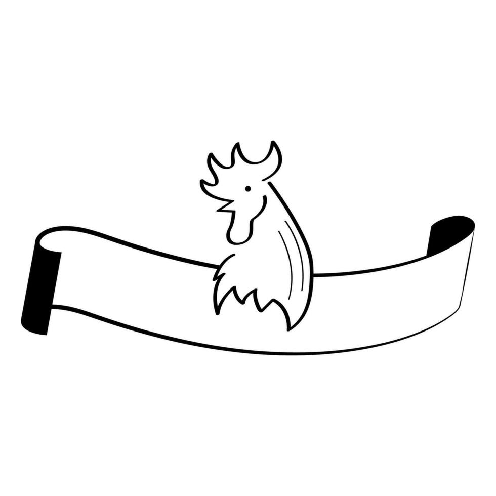 gallo logo vector ilustración