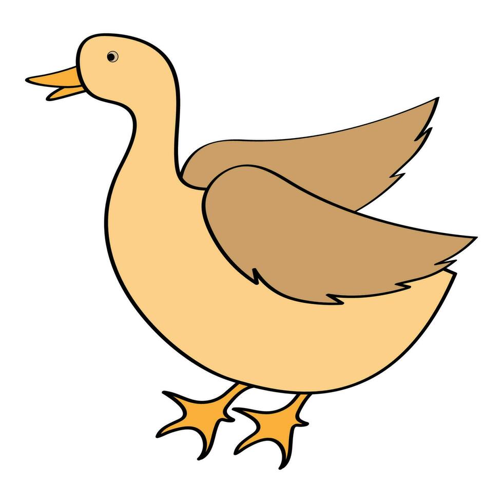 Pato logo vector diseño