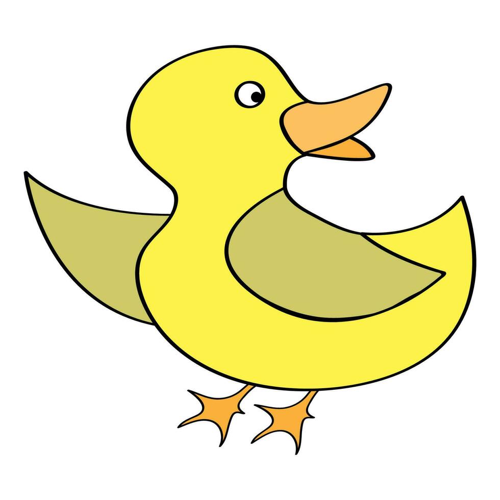 Pato logo vector diseño