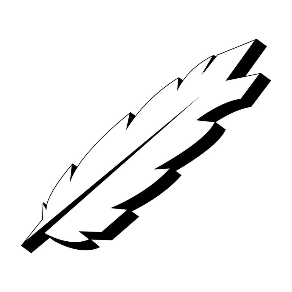 vector logo de pluma