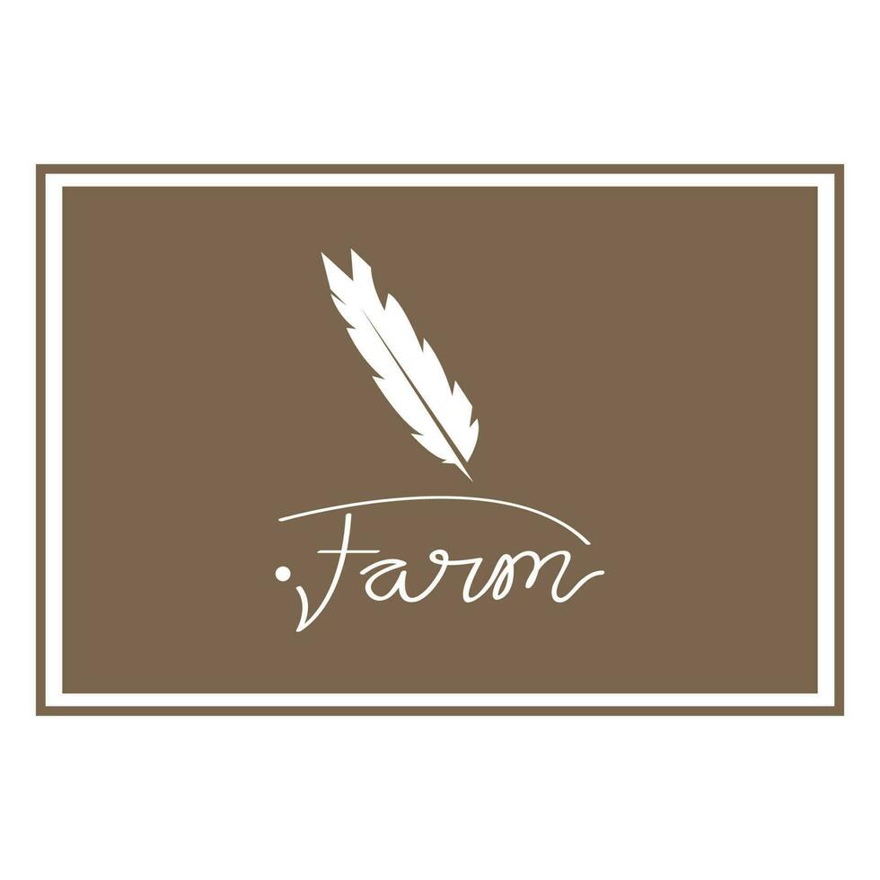 feather logo vector