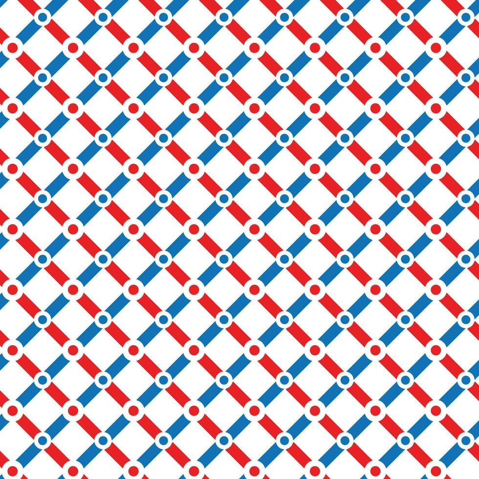 abstract repeatable red and blue grid geometric pattern perfect for tablecloth, wallcloth. vector