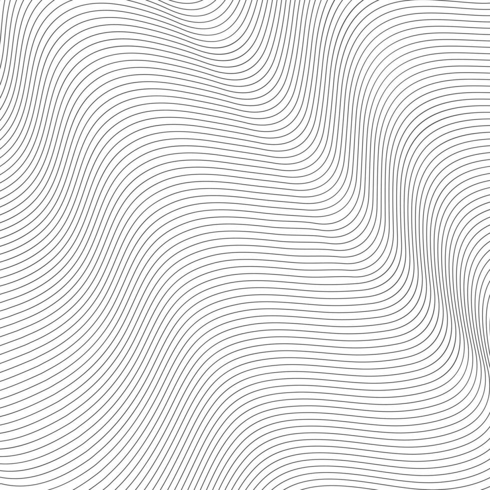 abstract isometric thin line wavy pattern art. vector