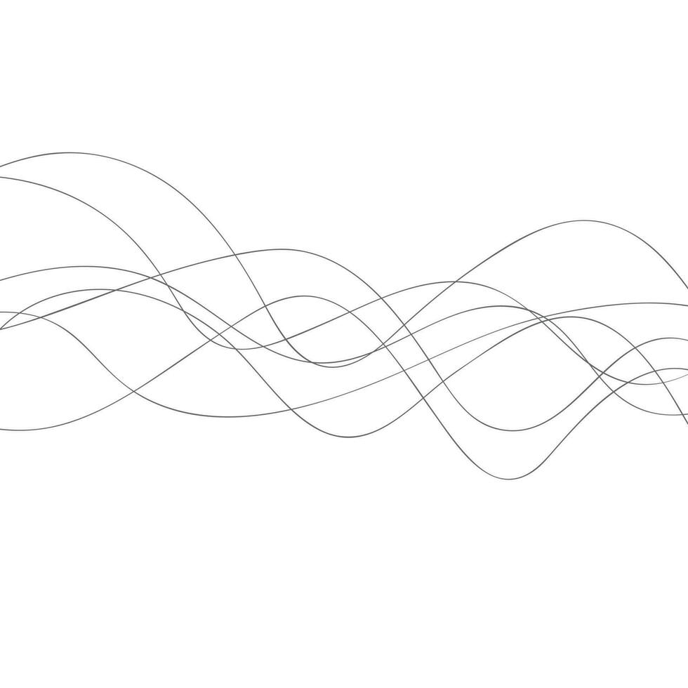 abstract isometric wave thin line art pattern. vector