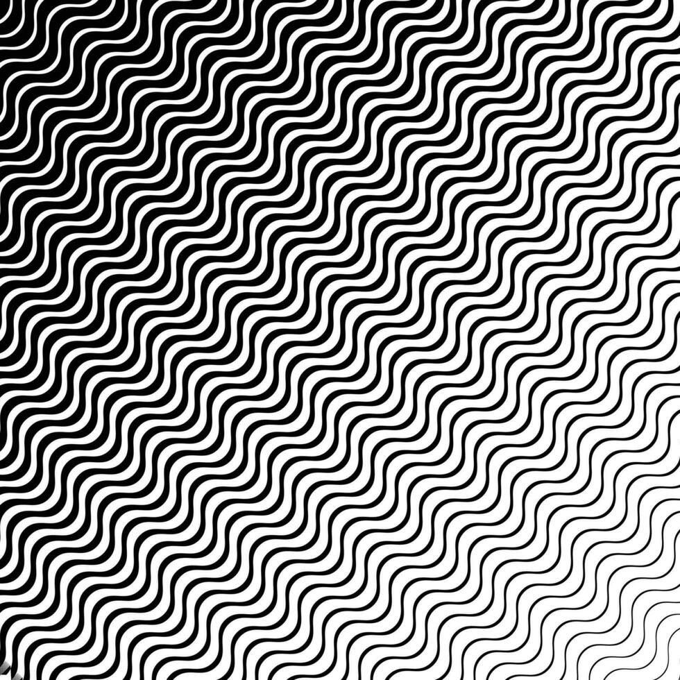 abstract monochrome black speed lines wave pattern art vector. vector