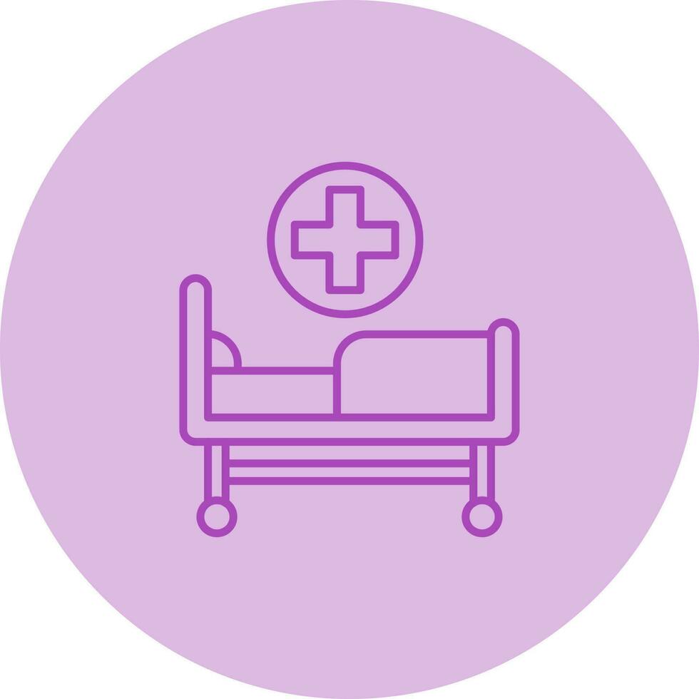 Hospital Bed Vector Icon