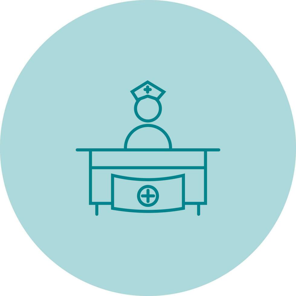 Hospital Reception Vector Icon