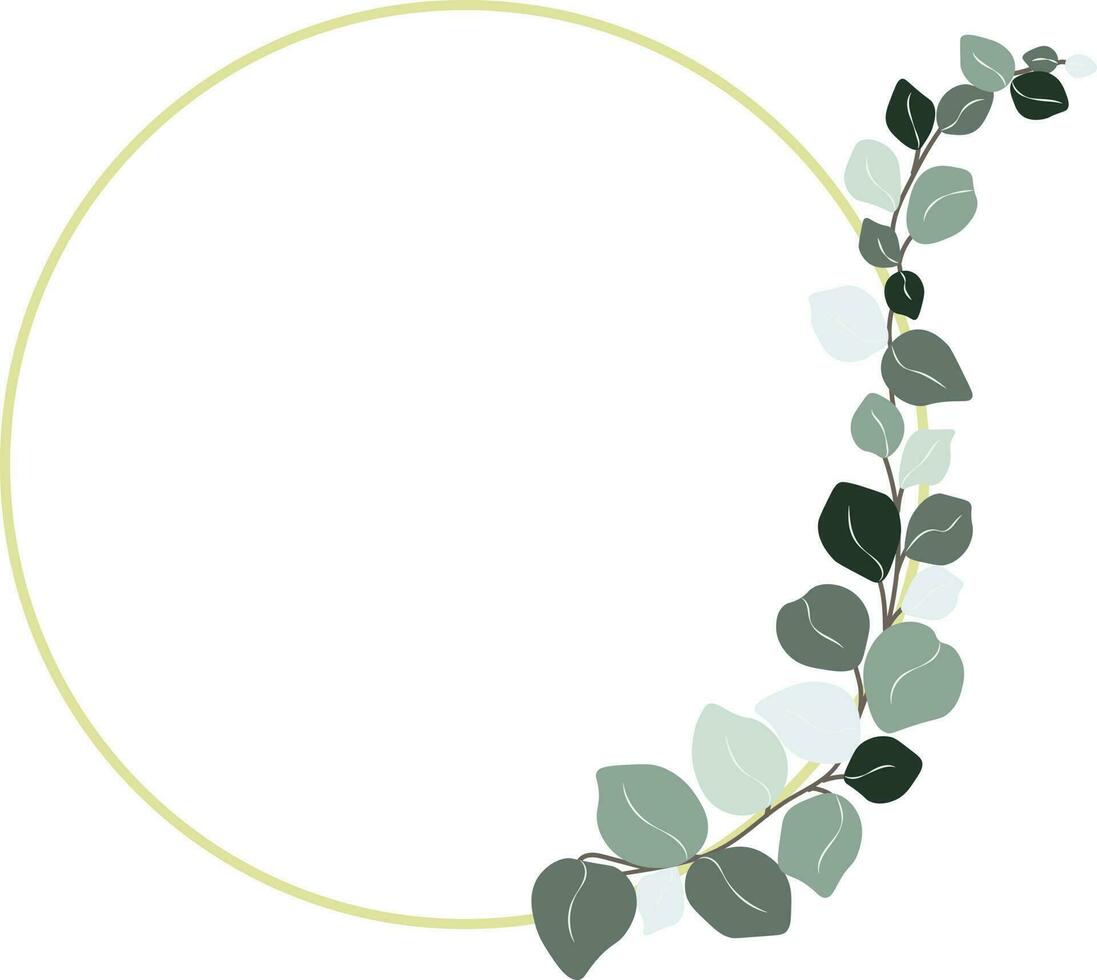 Eucalyptus frame vector