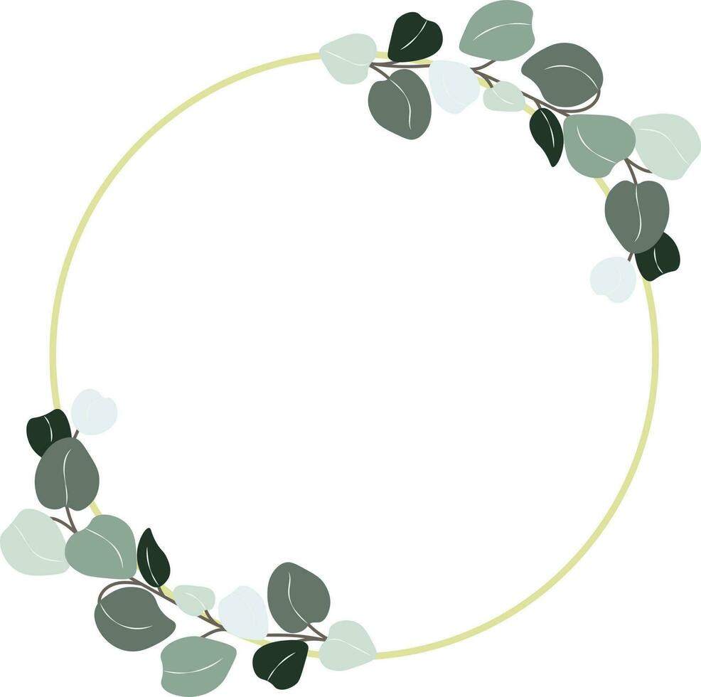 Eucalyptus frame vector