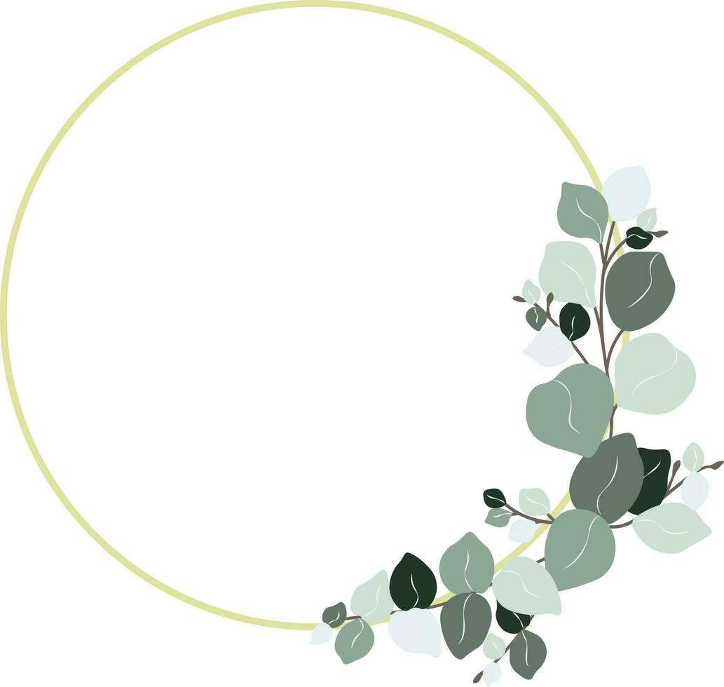 Eucalyptus frame vector