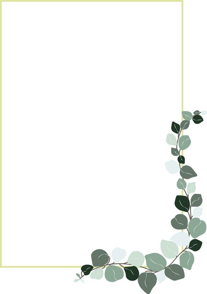 Eucalyptus frame vector