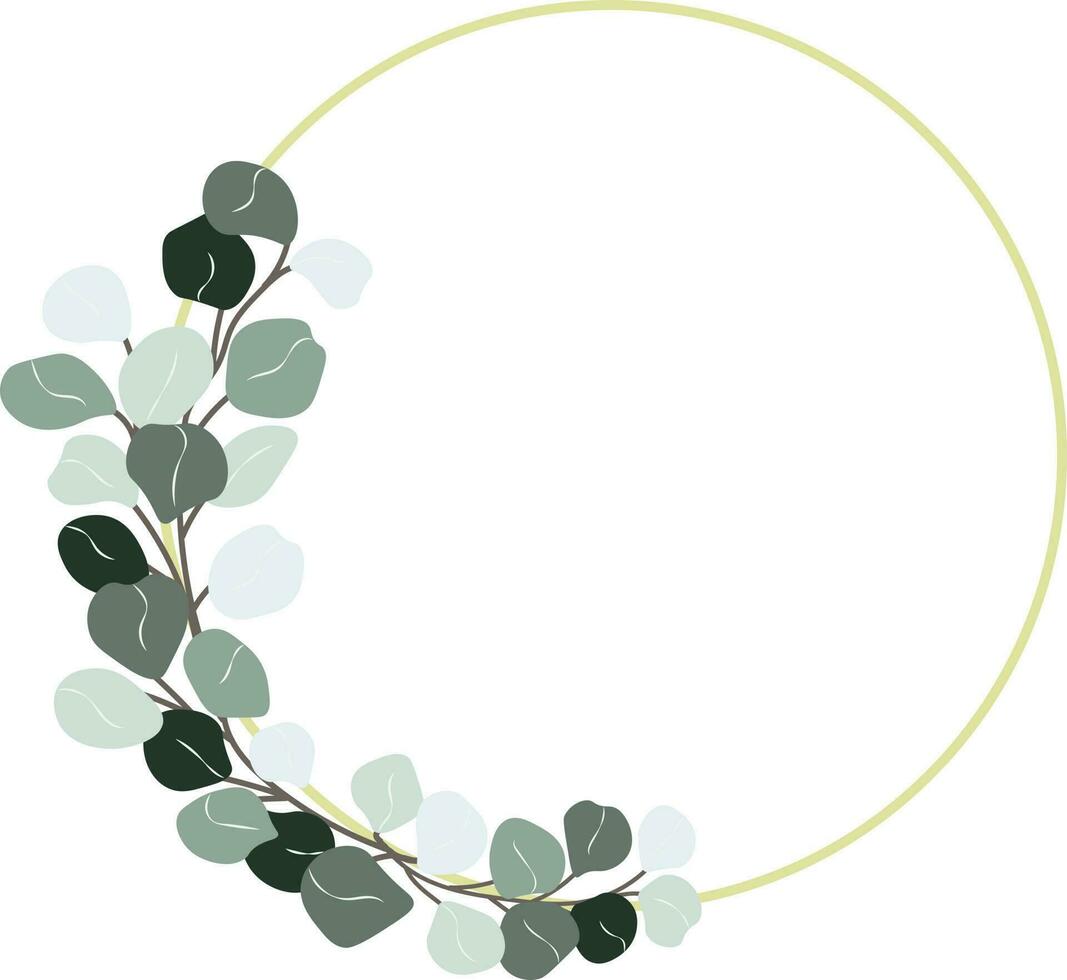 Eucalyptus frame vector