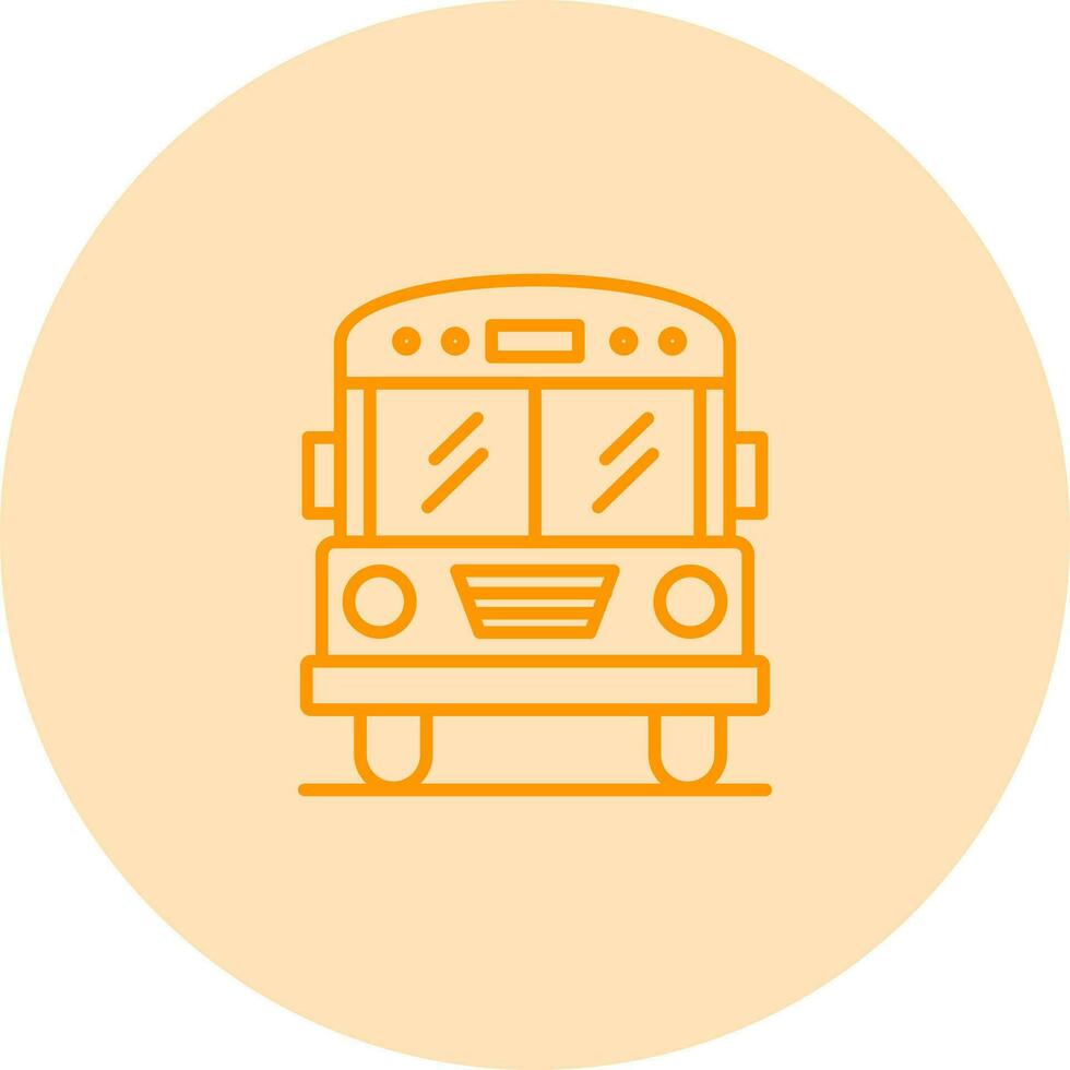 icono de vector de autobús escolar