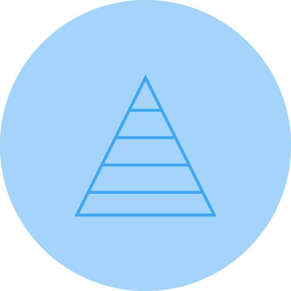 Pyramid Graph Vector Icon