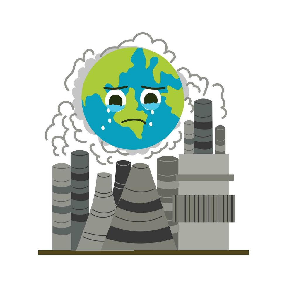 Save Earth from Global Warming Illustration vector