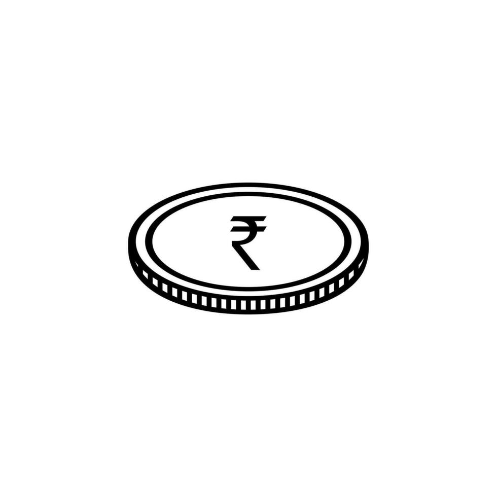 India Currency Symbol, Indian Rupee Icon, INR Sign. Vector Illustration