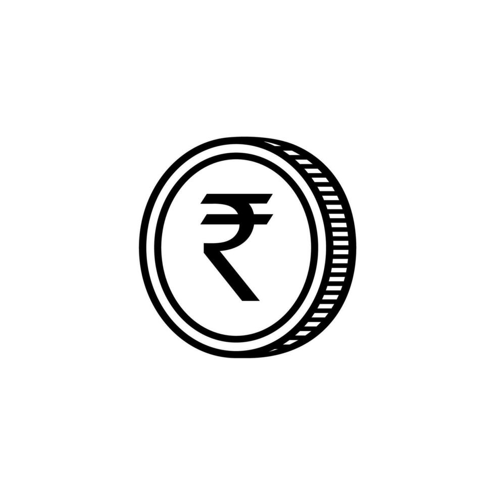 India moneda símbolo, indio rupia icono, inr signo. vector ilustración