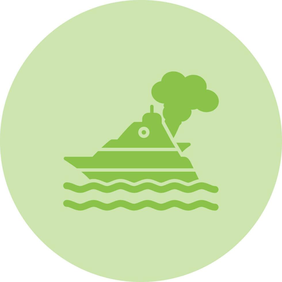 Ship Pollution Vector Icon