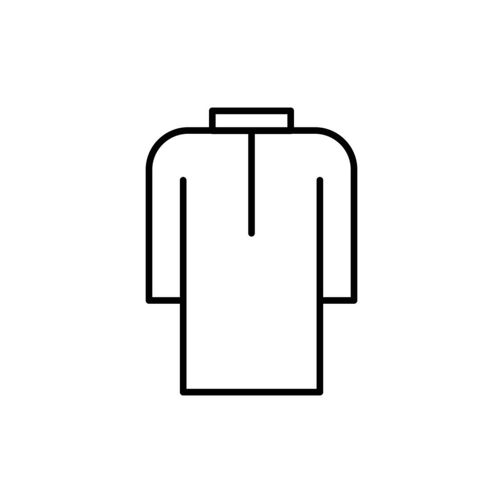 Muslim dress icon. outline icon vector