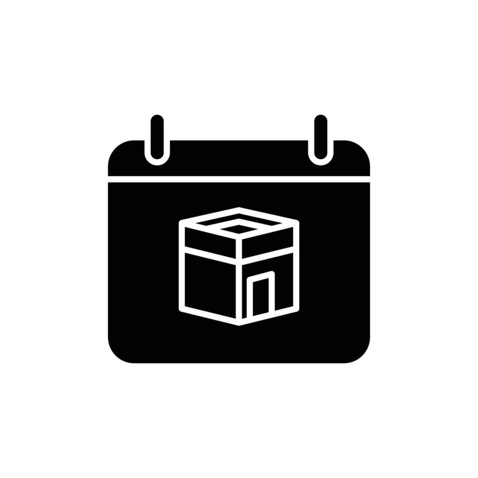 kaaba icon. solid icon vector