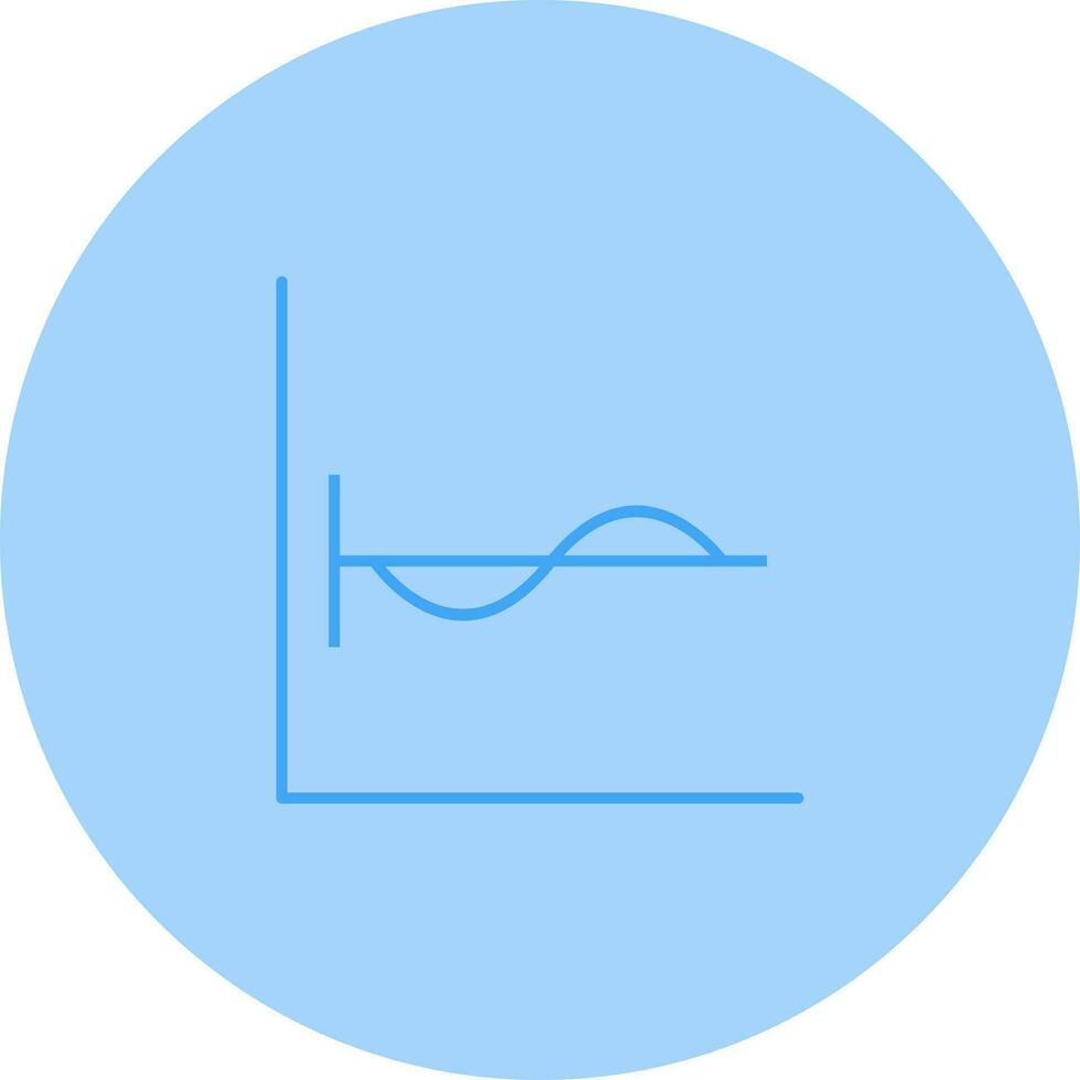 Cosine Graph Vector Icon