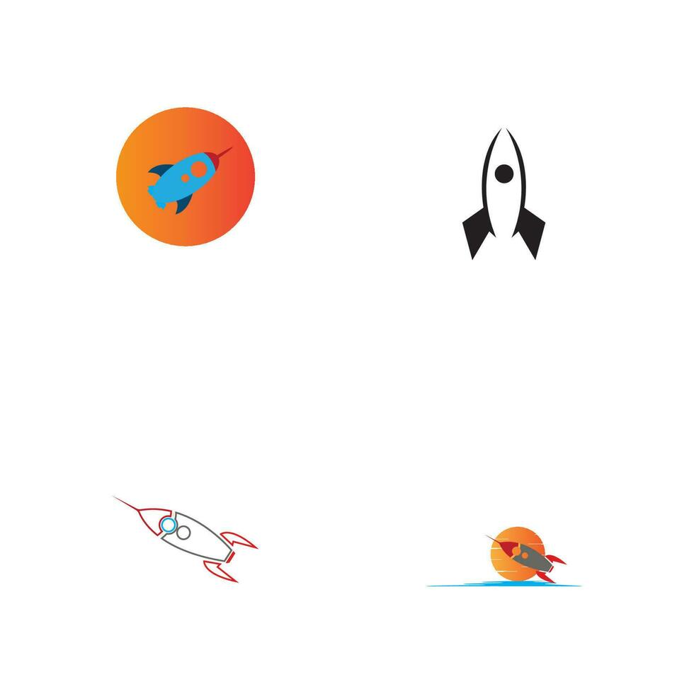 Rocket logo design Stock Vector, rocket logo design illustration vector