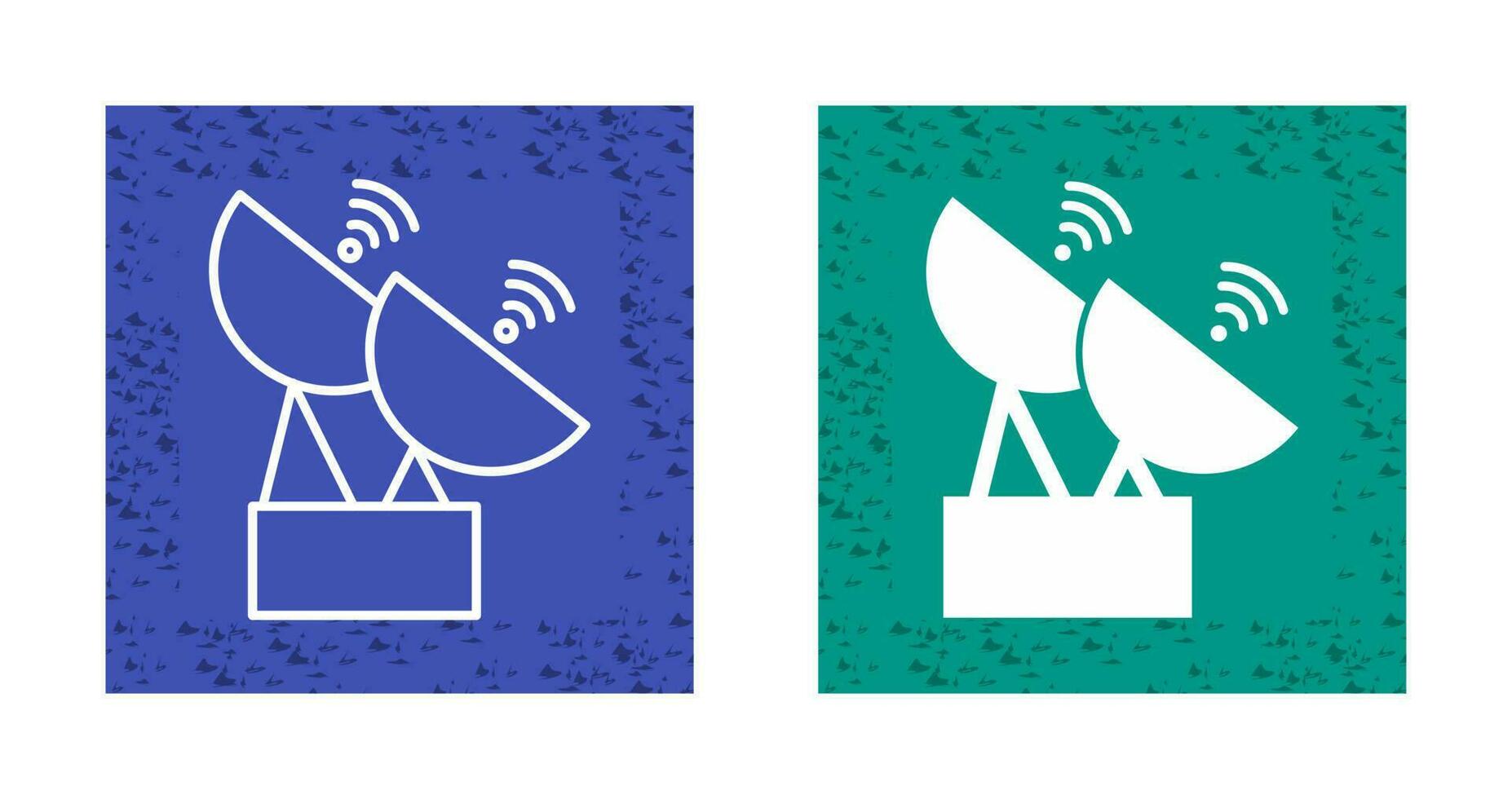 Two Satellites Vector Icon