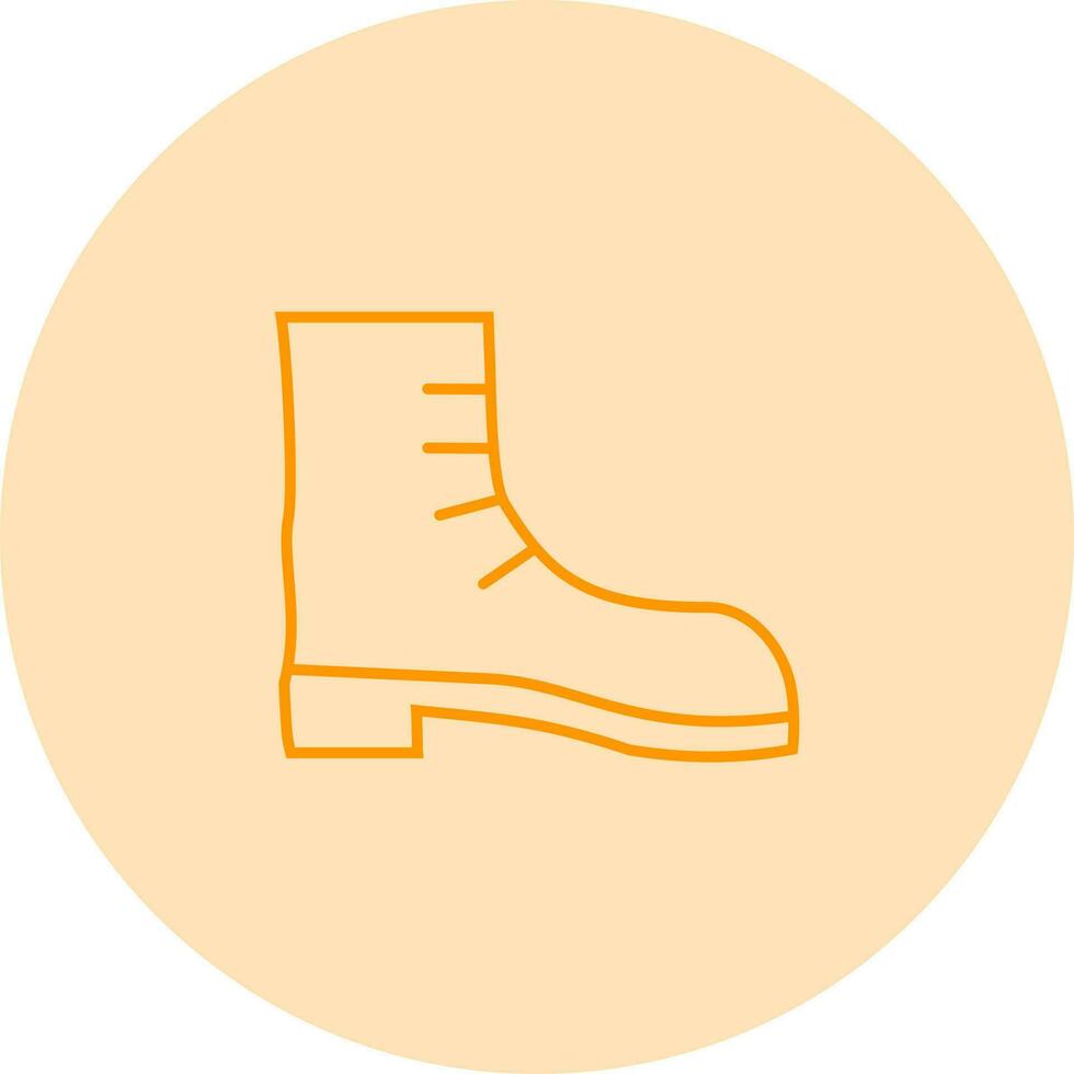 icono de vector de bota de camping