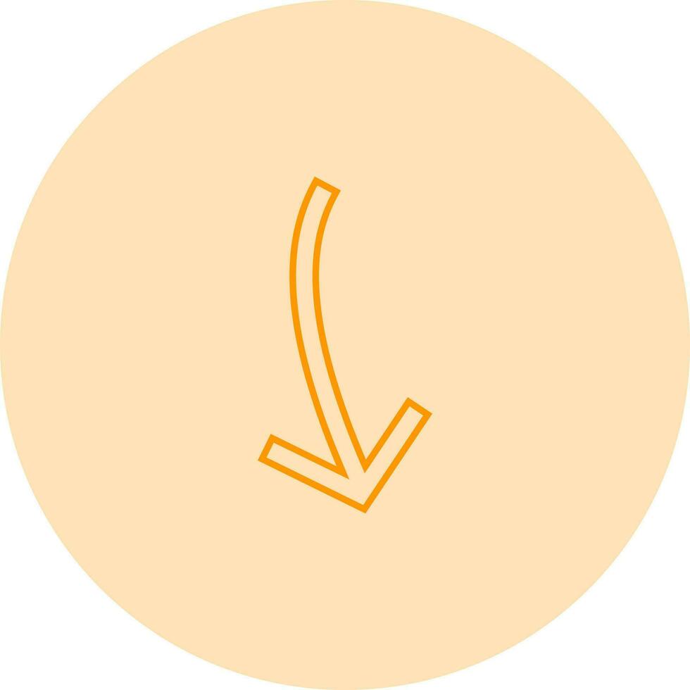 Arrow Pointing Down Vector Icon