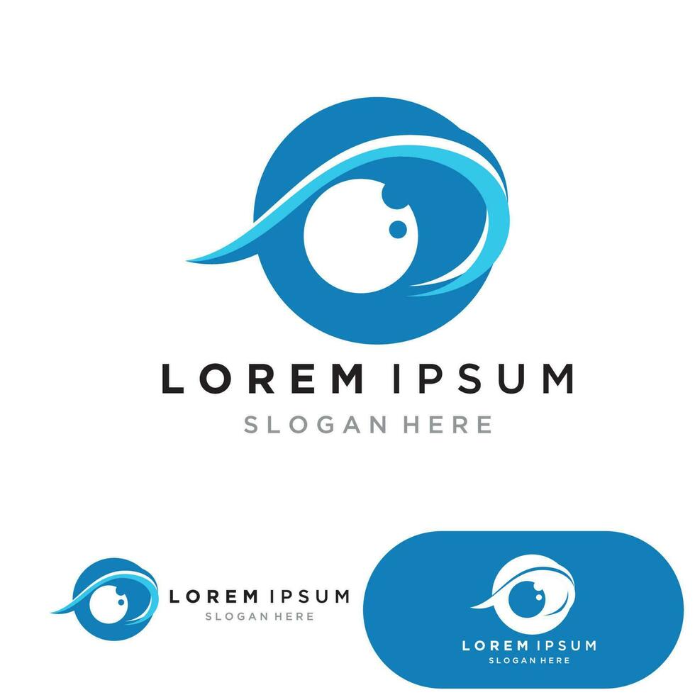 Eye Care vector logo design