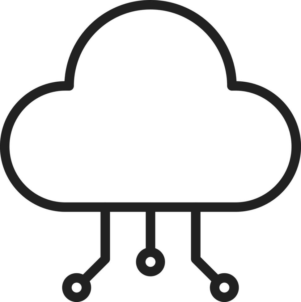 Cloud Data Distribution icon vector image. Suitable for mobile apps, web apps and print media.