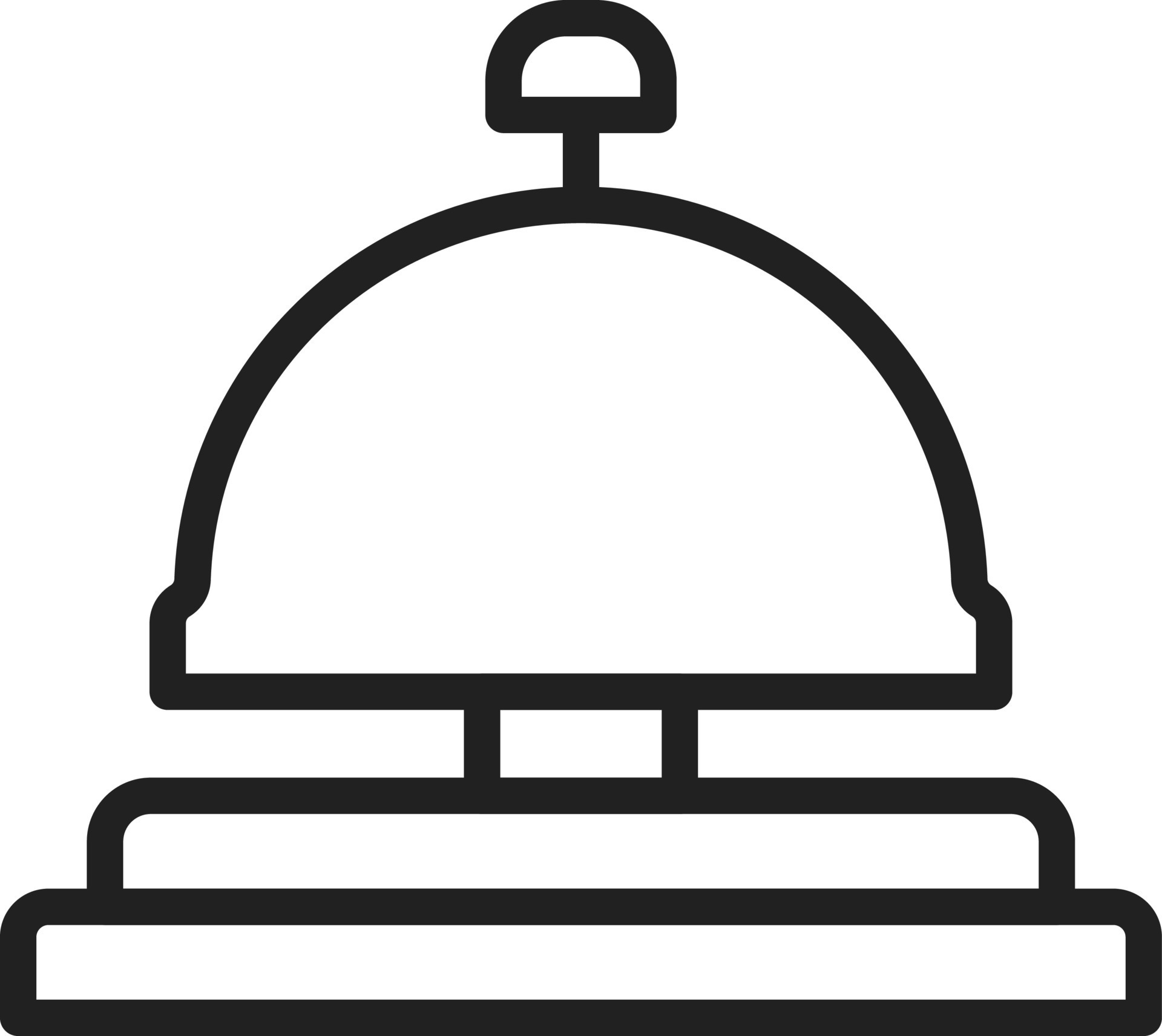 Bellhop Bell icon vector image. Suitable for mobile apps web apps