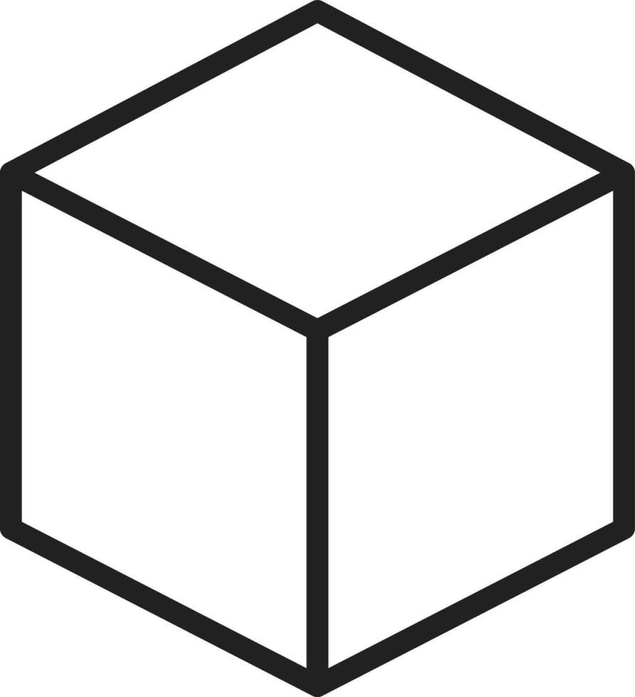 Cube icon vector image. Suitable for mobile apps, web apps and print media.