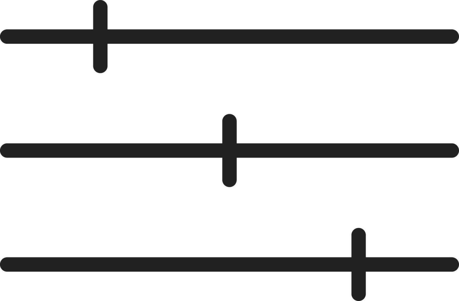 Level Slider icon vector image. Suitable for mobile apps, web apps and print media.