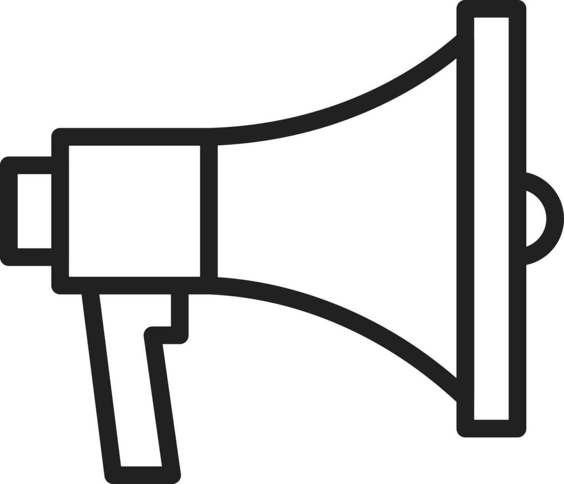 Megaphone icon vector image. Suitable for mobile apps, web apps and