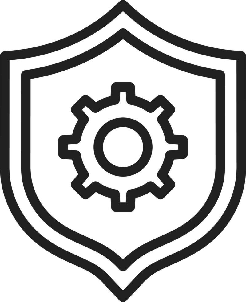 Security Settings icon vector image. Suitable for mobile apps, web apps and print media.