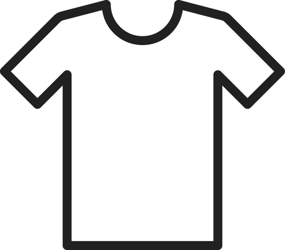 T Shirt icon vector image. Suitable for mobile apps, web apps and print media.