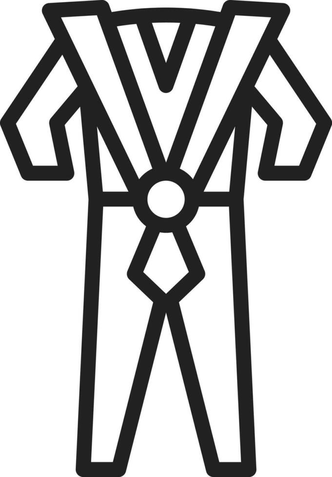 Ninja Dress icon vector image. Suitable for mobile apps, web apps and print media.